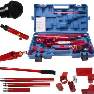 10 Ton Porta Power Hydraulic Jack Repair Kit Auto Shop Air Pump Lift Ram Body Frame Tool Heavy Set